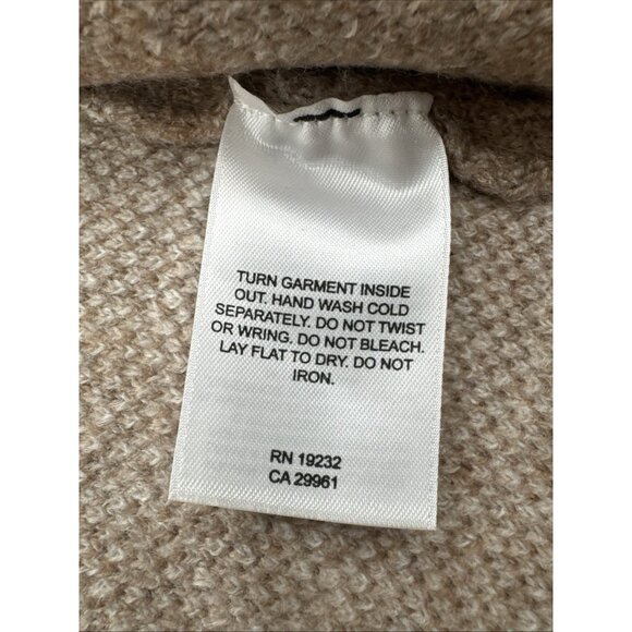 Alfred Dunner Cardigan Sweater Womens 2X Soft Tan Open Front Pockets Boho Chic - Picture 9 of 9